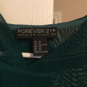 Forever 21 Sweaters - Green Mesh sweatshirt/Hoodie Forever 21 Sweaters - Green Mesh sweatshirt/Hoodie